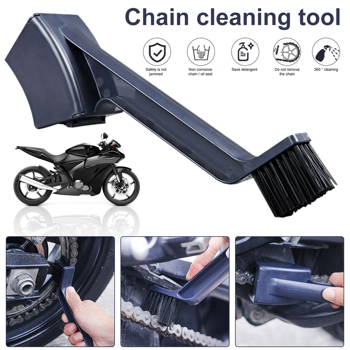 Motorcycle Gear Clearance - Escova de limpeza de corrente de