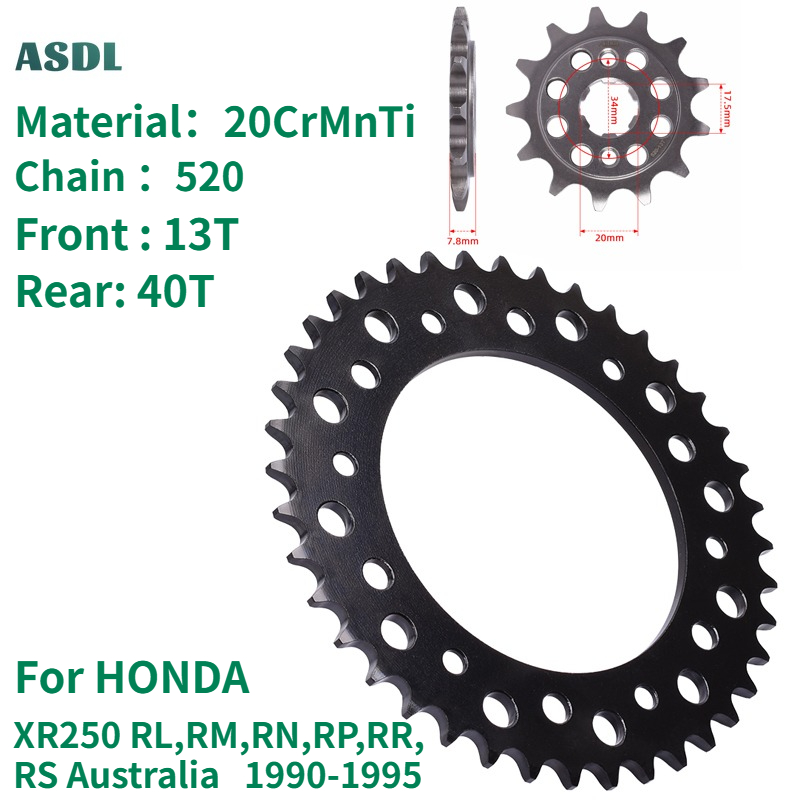 Motorcycle Gear Australia - Engrenagens Dianteiras e Traseiras de Motocicleta