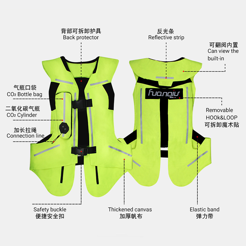 Huanqiu roupa de airbag de seg - Motorcycle Gear With Airbag avaliação e preço